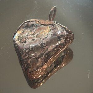 Bronze Cast Stone Pendant